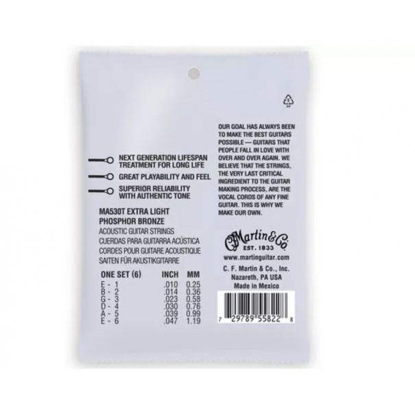 MA530T Authentic Lifespan 2.0 Phosphor Bronze Extra Light