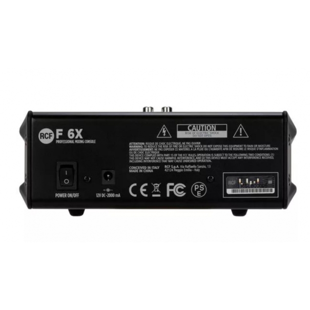 F6X MIXER COMPATTO 6 CANALI CON EFFETTI DIGITALI