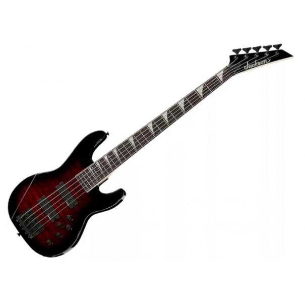 JS3VQ Concert Bass AH Tansparent Red Burst