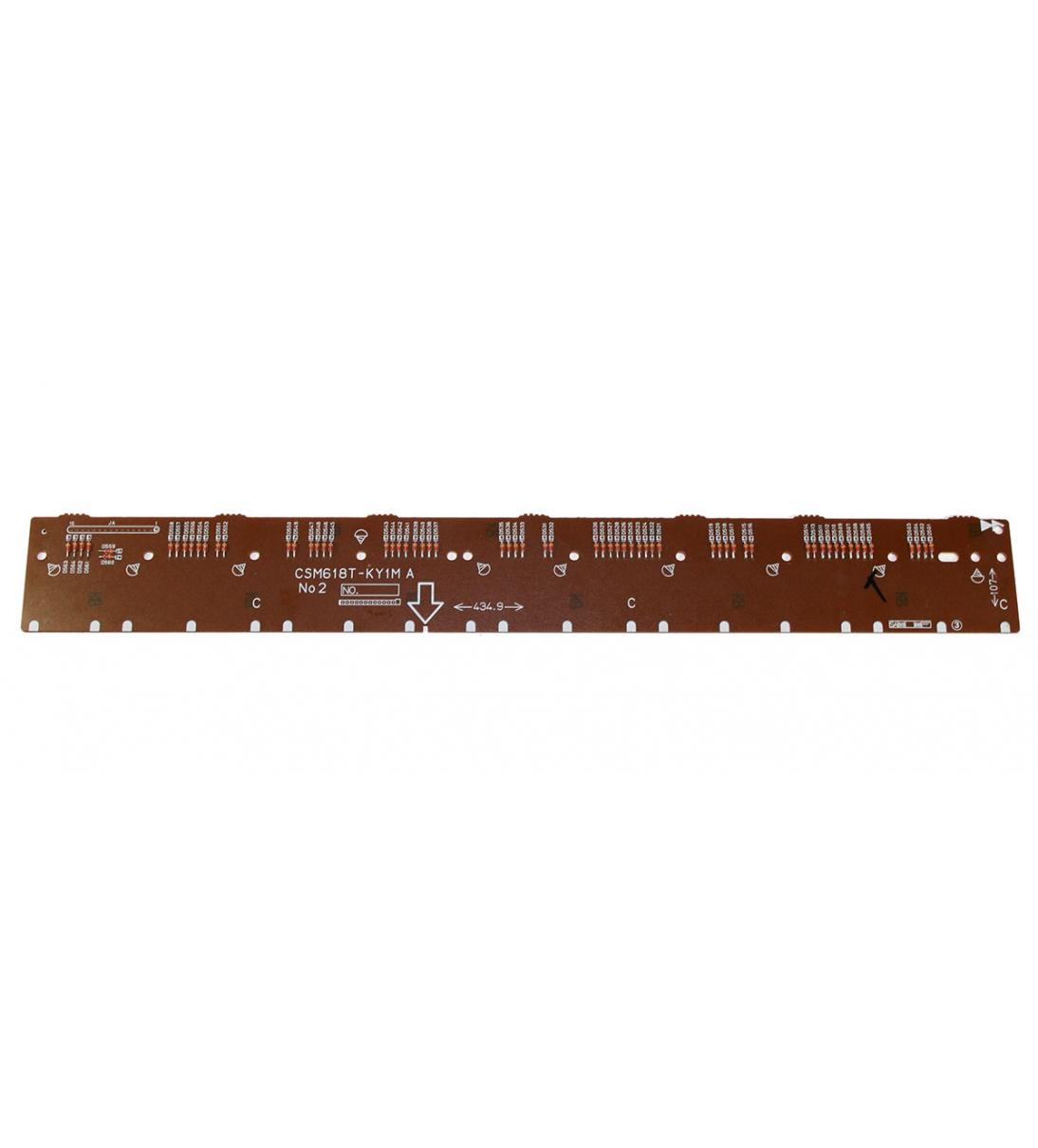 Scheda contatti tasti (CSM618T-KY1M), 32 note, per tastiera Casio