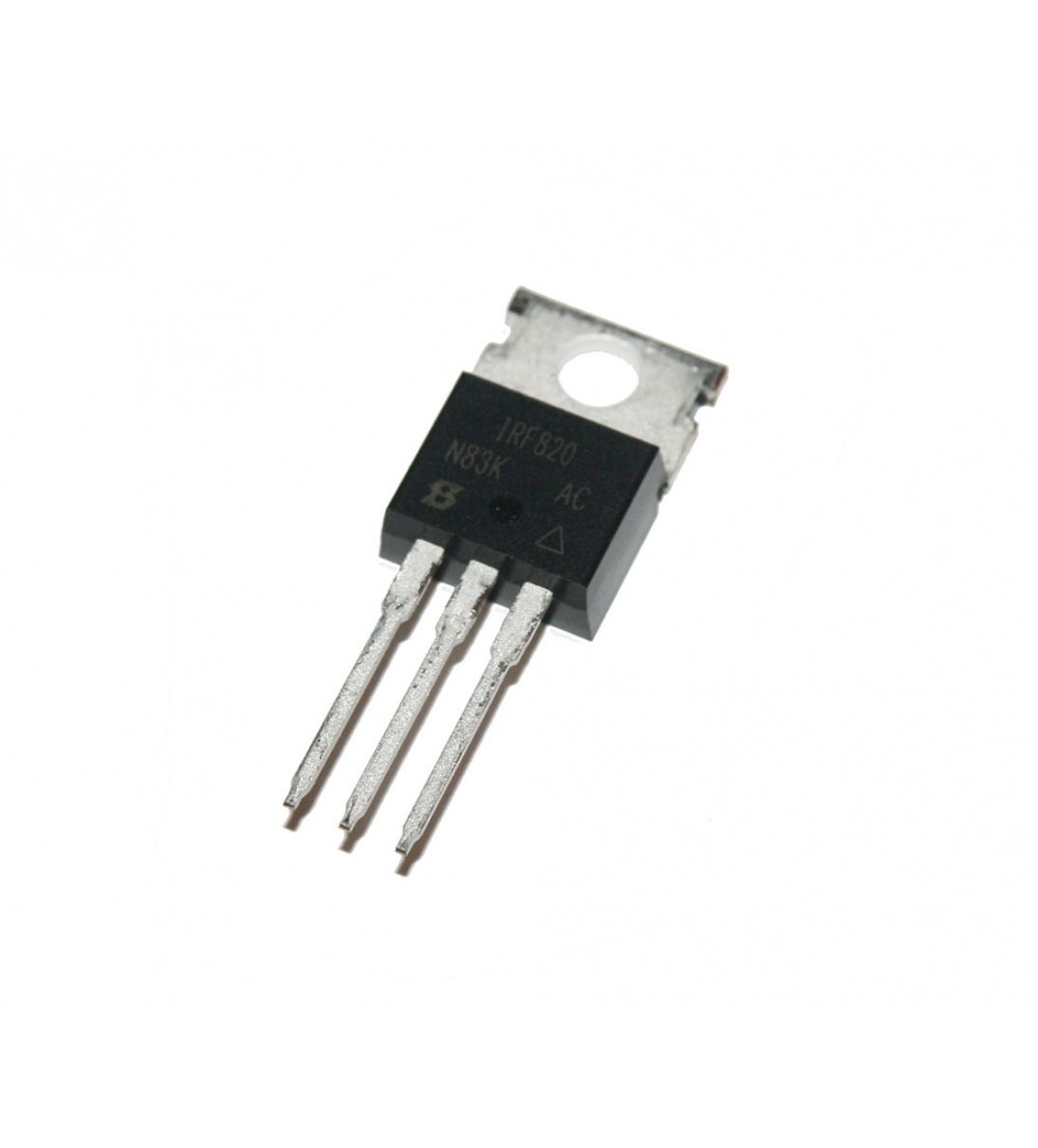 Transistor MOSFET IRF830, equivalente a 2SK1153