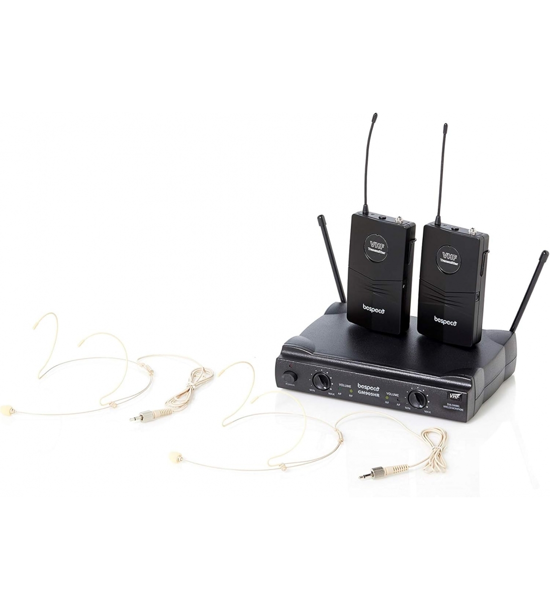 Bespeco GM905HR Doppio Radiomicrofono Senza Fili Headset Vhf