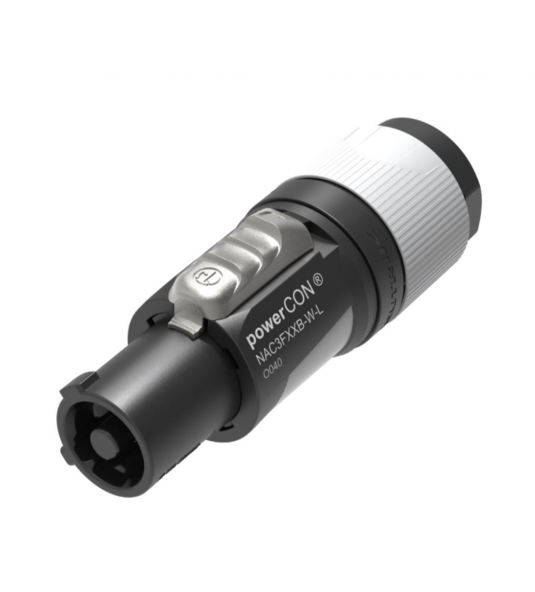 Presa volante Neutrik powerCON di potenza 16A, blue, power-out system, 3 poli. Manicotto con ingresso per cavi Ø 10 - 16 mm [NAC3FXXBWL]