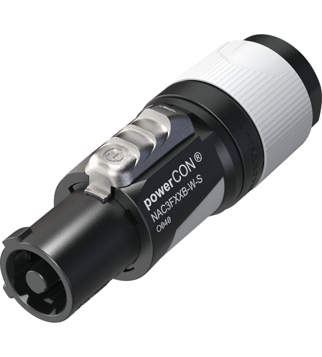 Presa volante Neutrik powerCON di potenza 16A, blue, power-out system, 3 poli. Manicotto con ingresso per cavi Ø 6 - 12 mm [NAC3FXXBWS]