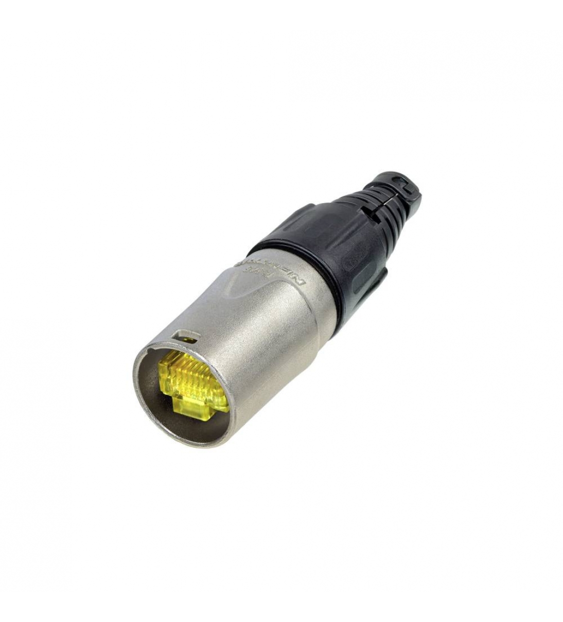 Guscio Neutrik per connettore RJ45 per la trasmissione dati (sia 10Base-T sia 100Base-T) in ambienti estremi e permette il montaggio di cavi preassemblati con connettori RJ45 convenzionali [NE8MX]