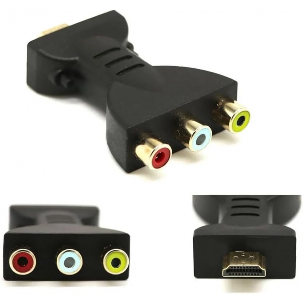 Adattatore HDMI maschio a 3 RCA femmina AV Audio Video Converter TV DVD proiettore [B031WB465]