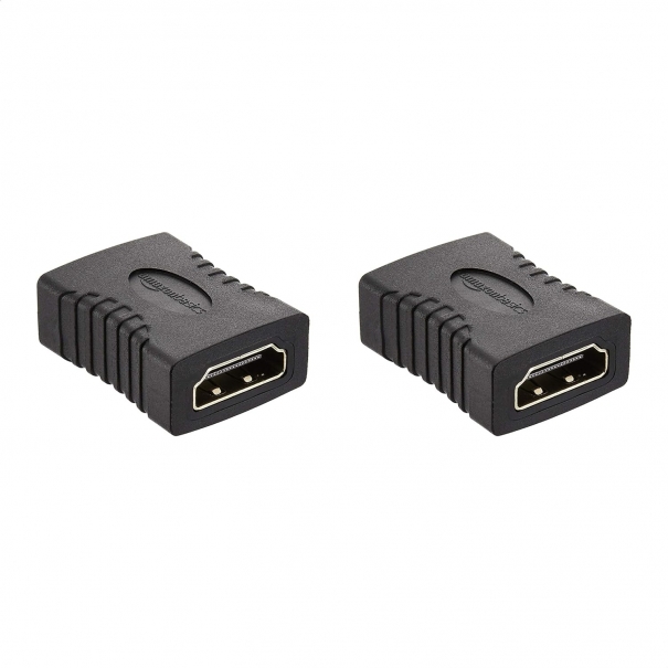 Accoppiatore HDMI (confezione da 2), 29 x 22 mm, Nero B006ff146741
