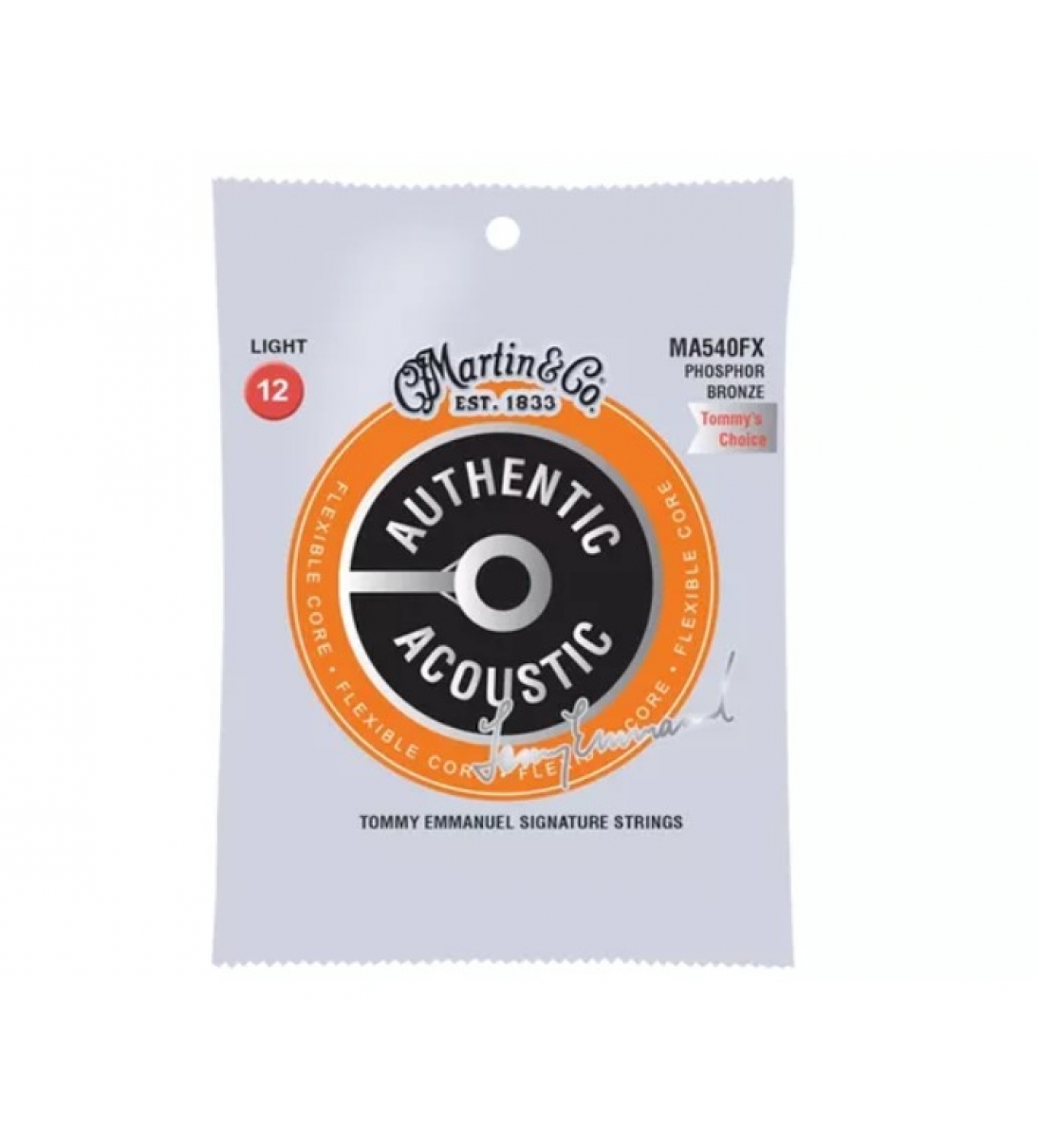 MARTIN MA540FX Authentic Flexible Core 92/8 Phosphor Tommy's Choice Light 12-54
