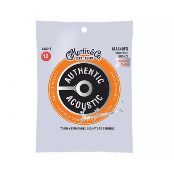 MARTIN MA540FX Authentic Flexible Core 92/8 Phosphor Tommy's Choice Light 12-54