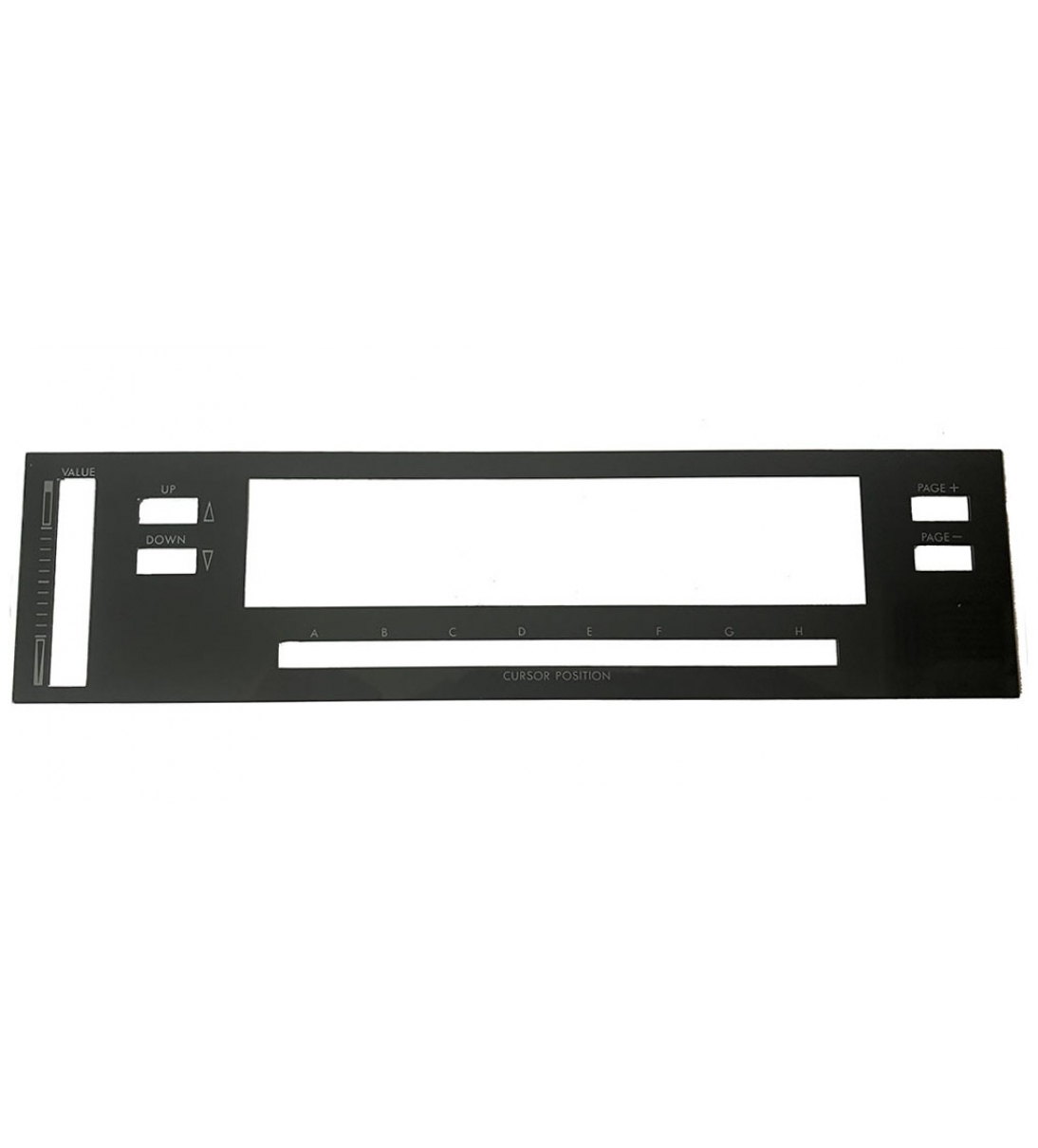 Cornice del display per tastiera Korg M1. Questa finestra sostitutiva è il codice Korg 630006500