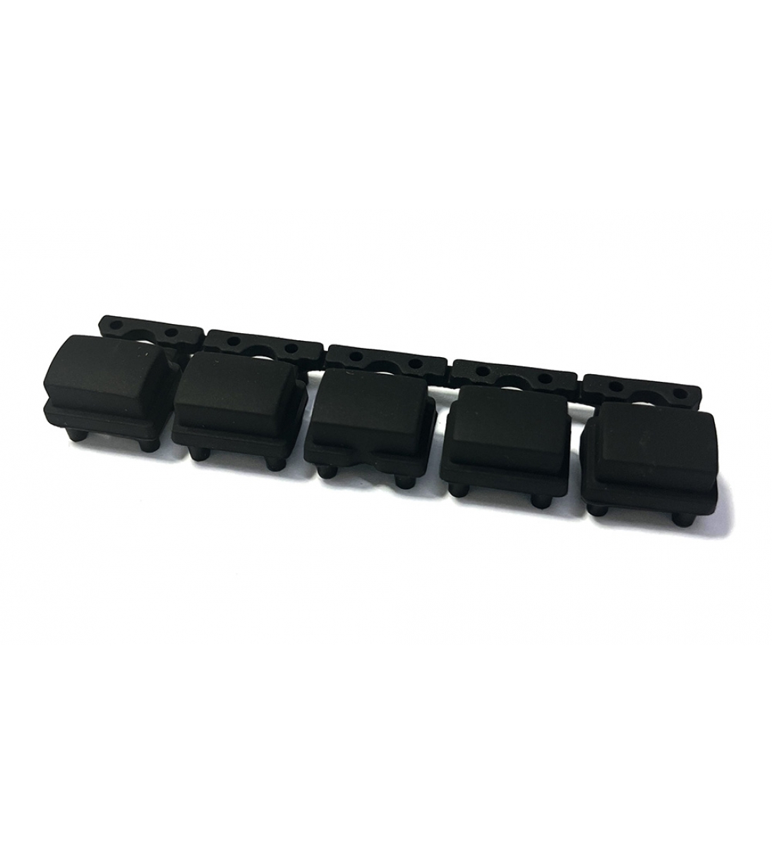 Set di pulsanti neri, 5 pulsanti quadrati, per tastiera Korg, Korg 530000001678
