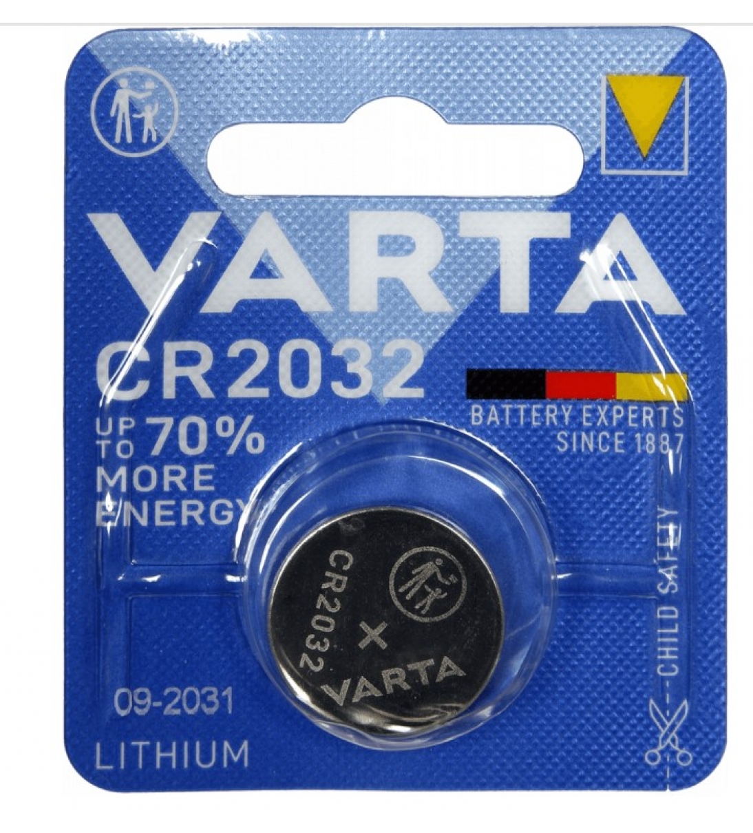 Varta Pile lithium CR2032 (Blister d'une pile)