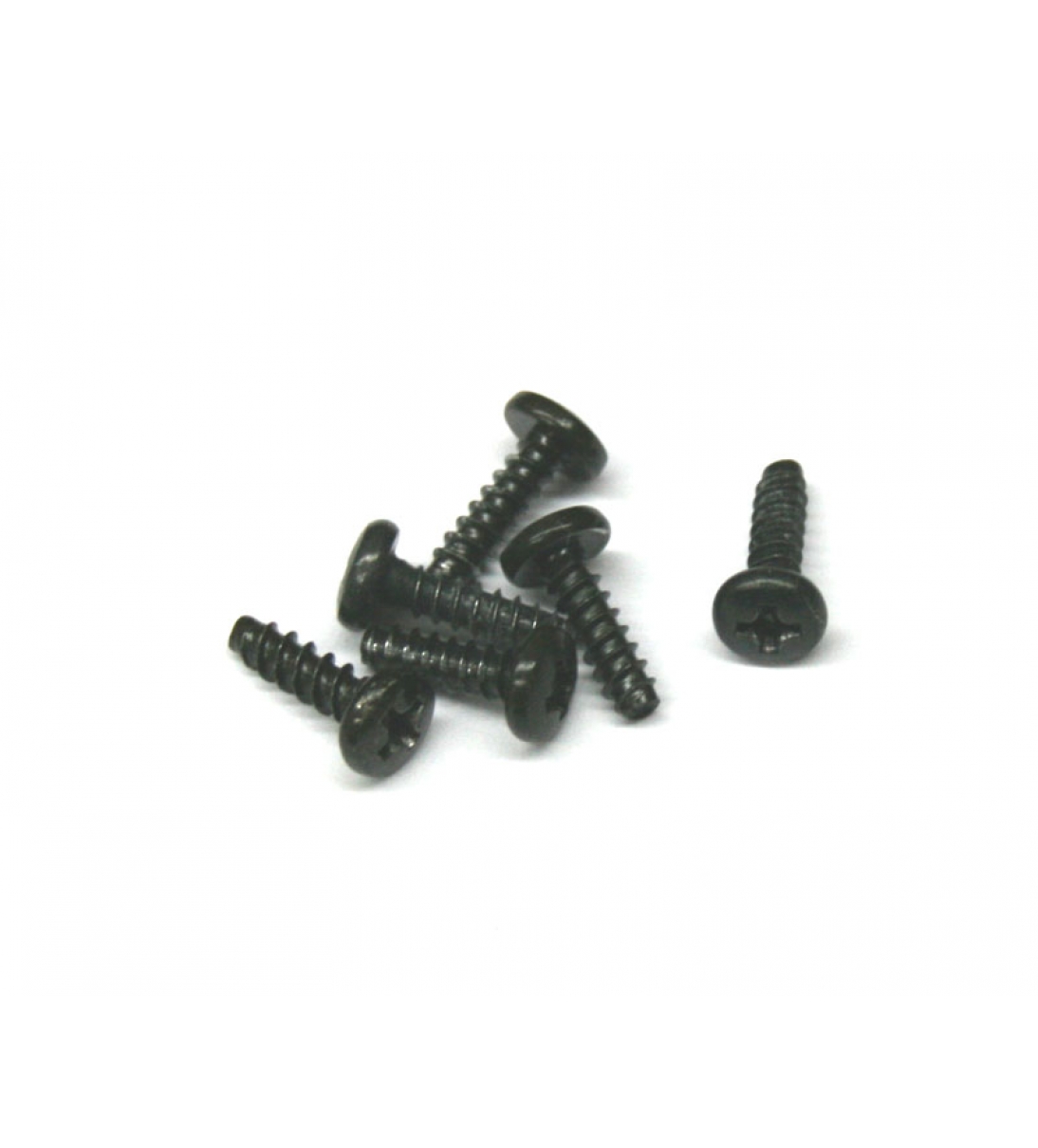 Viti nere, lunghezza 10 mm, confezione da 6