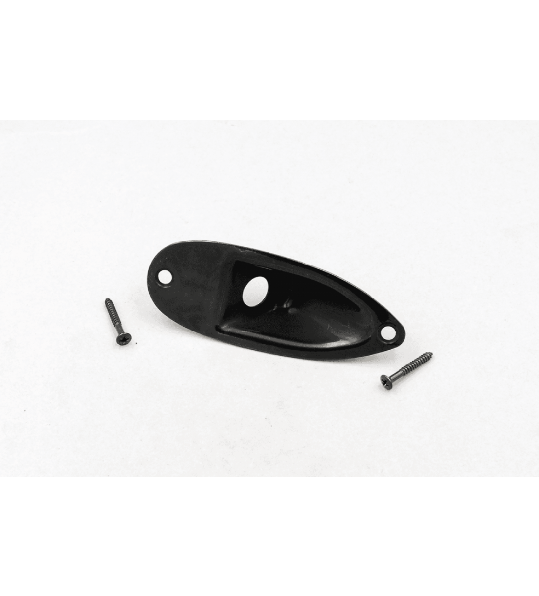 Piastra jack in metallo nero per liutaio