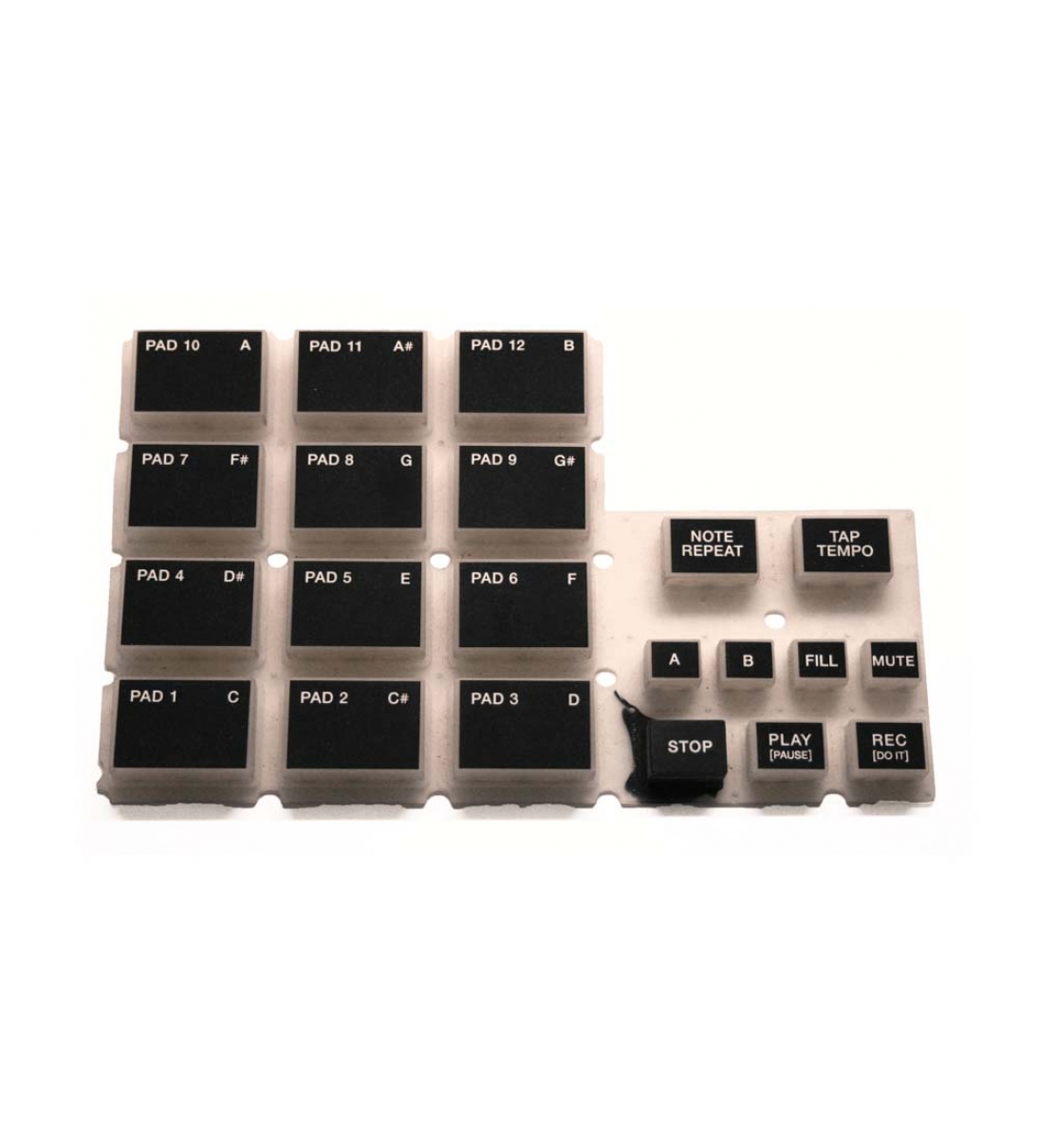 Set di pulsanti sinistri per drum machine Akai XR20