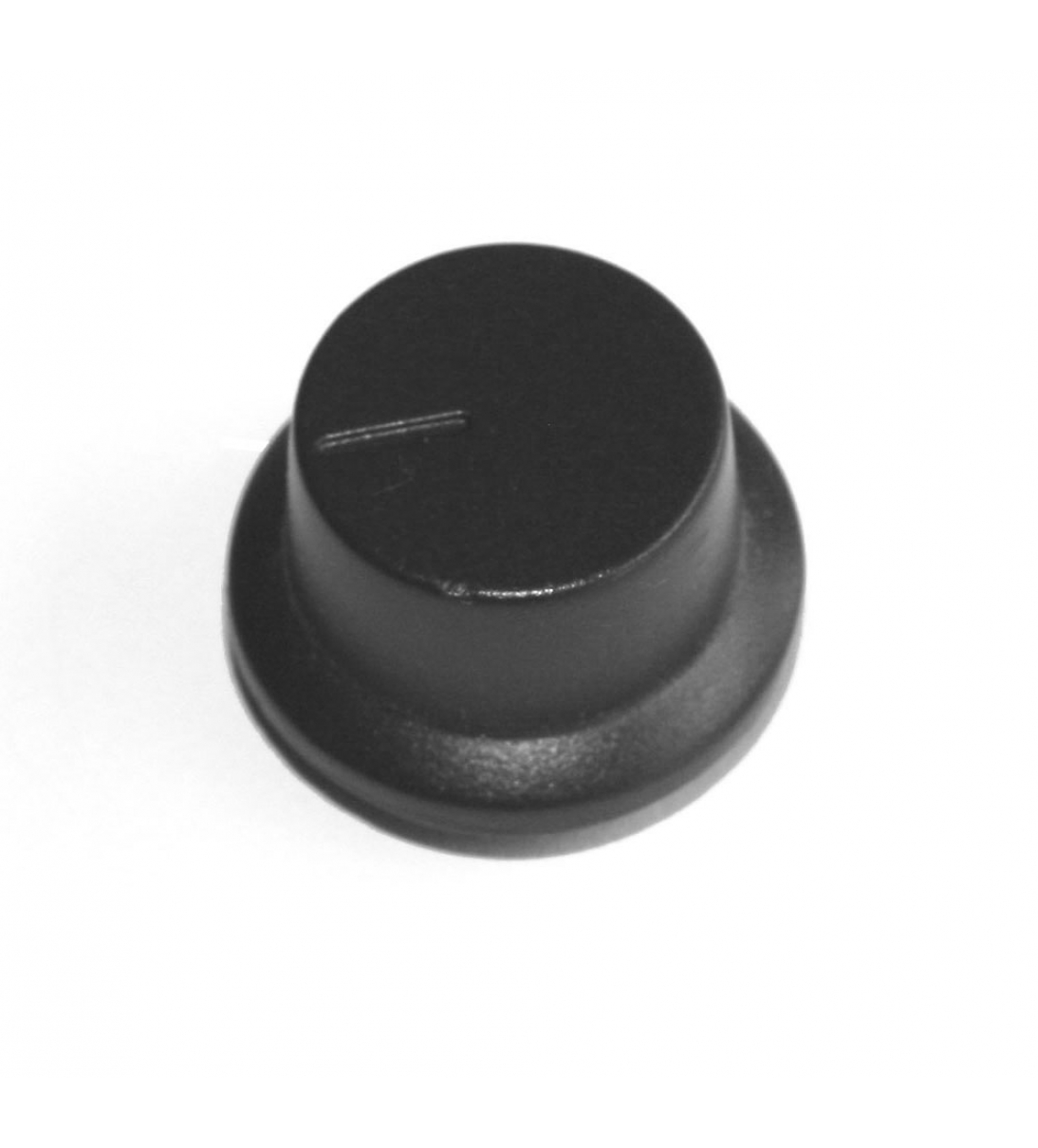 Manopola nera per tastiera Casio. Questa manopola sostitutiva si adatta a un albero a D e ha un diametro di 20 mm alla base