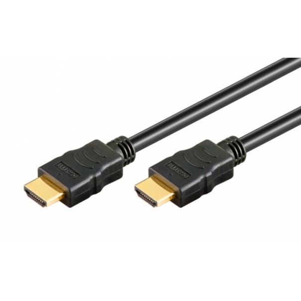Cavo HDMI M/M 1080p con ethernet, contatti dorati e tripla schermatura, 5m