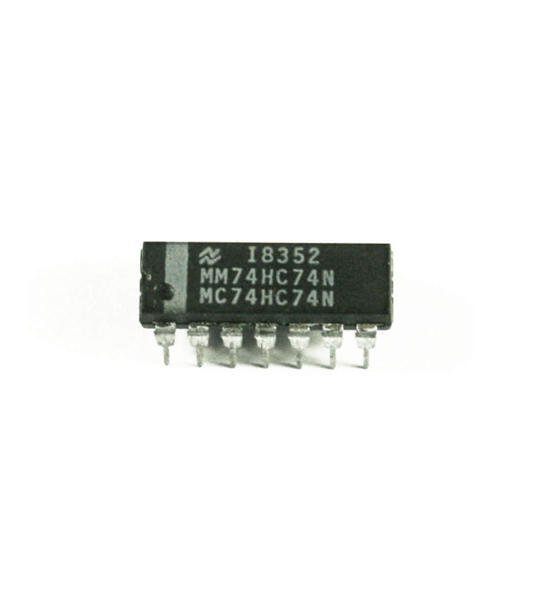Circuito integrato, flip-flop doppio D 74HC74, DIP a 14 pin