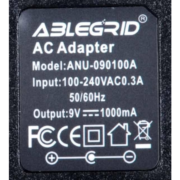 Korg KA183 9V Power Supply, A30950, 405012100 [A30950] [B010KG501]