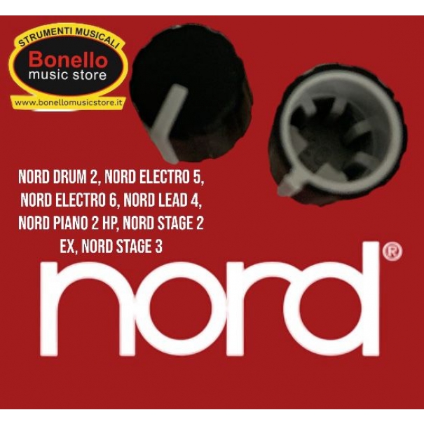 Knob pot. 0004/0005 per Nord Drum 2, Nord Electro 5, Nord Electro 6, Nord Lead 4, Nord Piano 2 HP, Nord Stage 2 EX, Nord Stage 3