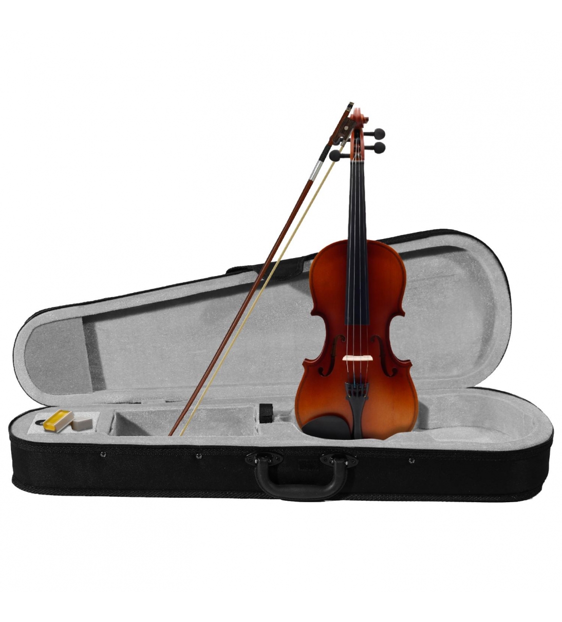ffalstaff Violino 4/4 Finitura Satinata, Fondo con verniciatura Fiammata (archetto palissandro, colofonia e custodia sagomata)