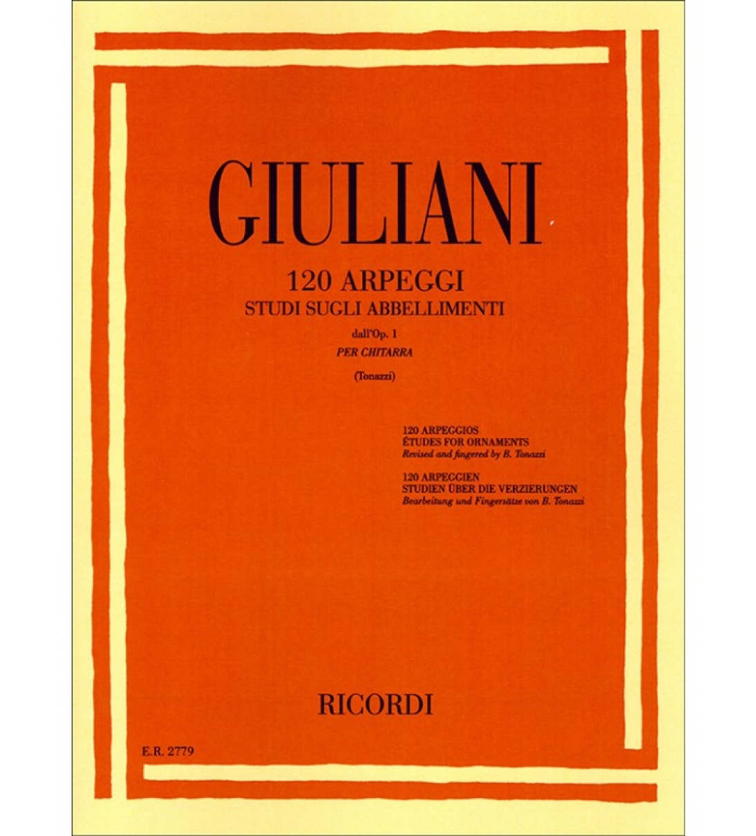 120 ARPEGGI DALL’OP.1 – GIULIANI - disponibile solo con acquisto on line