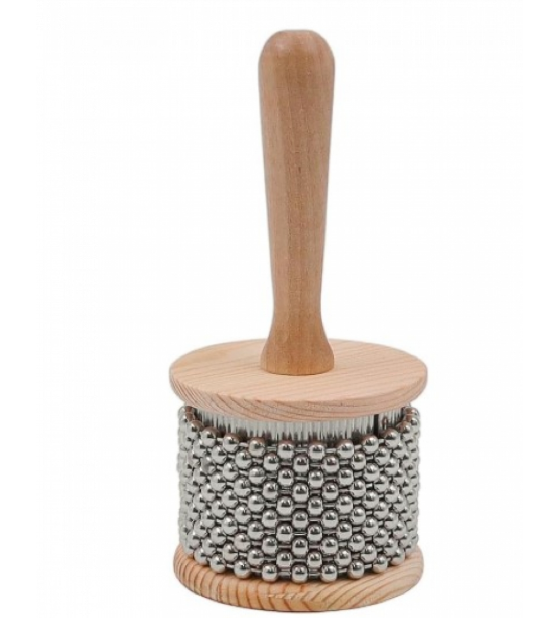 Cabasa con corpo in legno