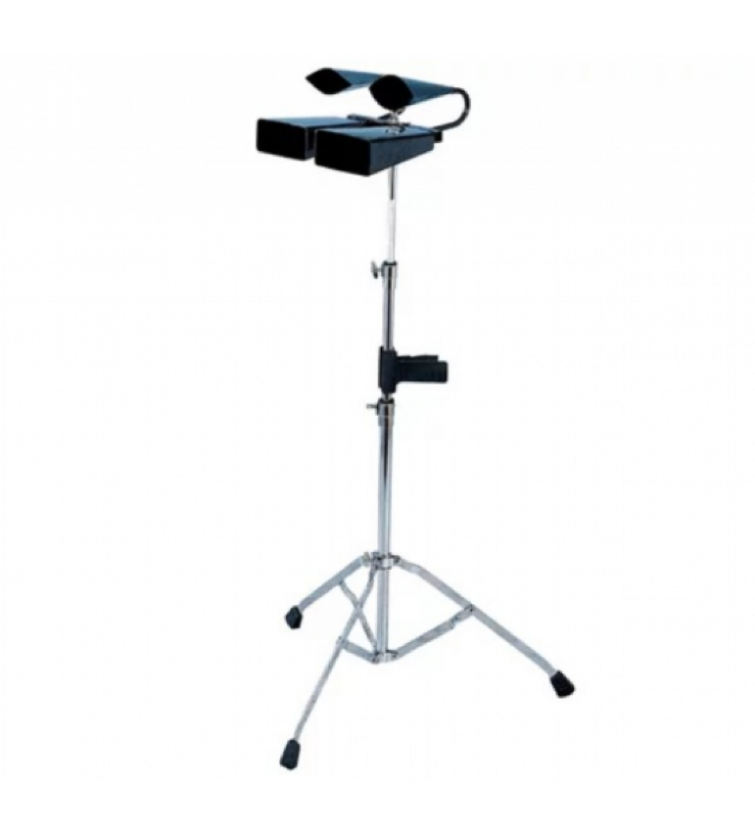 CB-11 SET DI DUE COWBELL E AGOGO BELL CON SUPPORTO DA TERRA