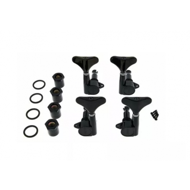 Grover 144BC Mini Bass Tuners Black Chrome