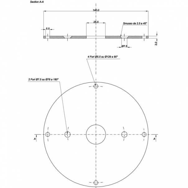 ADATATTORE PER COASSIALE Z007857 da abbinare a DRIVER 120.44 - SIC-Q07310A