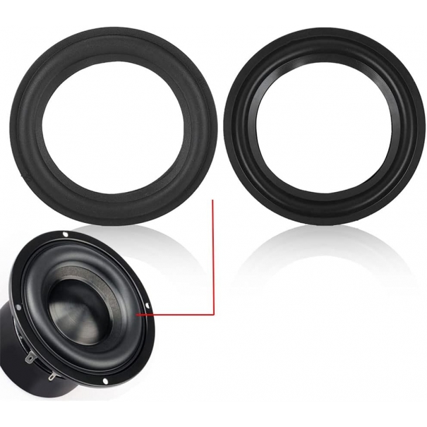 Bordi in gomma Sostituzione parte di riparazione del woofer Riparazione di perline dell'altoparlante del bordo della schiuma del subwoofer per Jbl/Swans Bordo dell'altoparlante (4 inch) [B027AV160]
