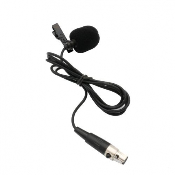 Microfono Lavalier spinotto Mini XLR 3 poli (Nero) - XT-L2