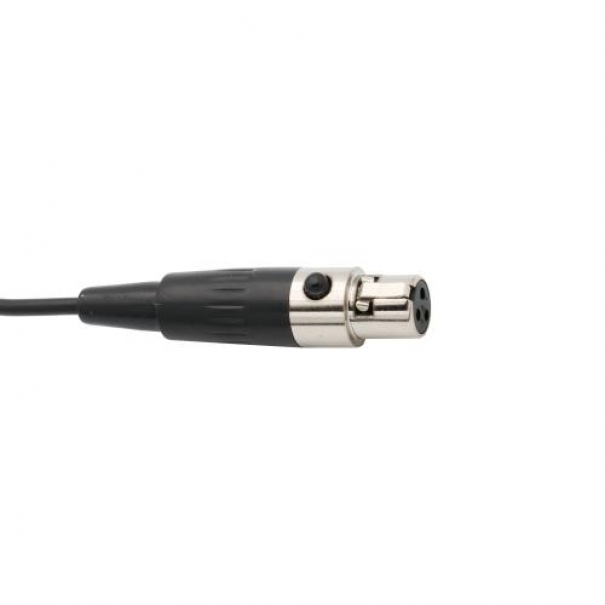 Microfono Lavalier spinotto Mini XLR 3 poli (Nero)