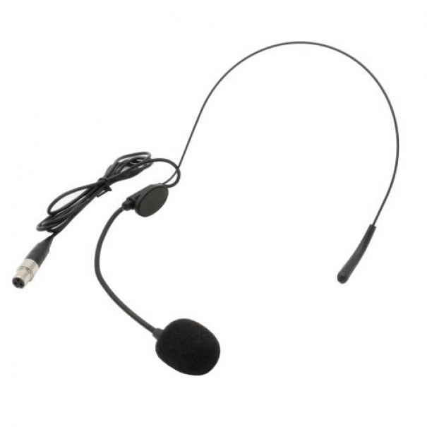 Microfono ad Archetto spinotto Mini XLR 3 poli (Colore Nero) [XT-H3]
