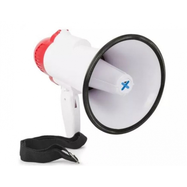 VONYX Megafono 20W Megafono compatto e leggero con un potente amplificatore da 20W che include funzione di registrazione e sirena