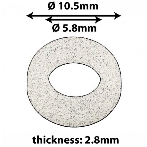 RONDELLA NYLON PER VITE TIRANTE - BLANCA (X20) [SD-CB-W]