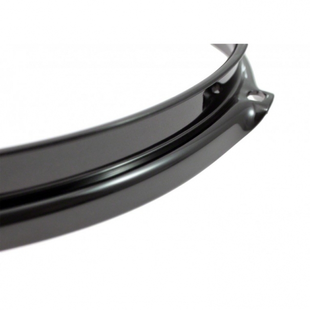 CERCHIO 14" 12 TIRANTI NERO SUPER TRIPLA FLANGIA 2.3MM