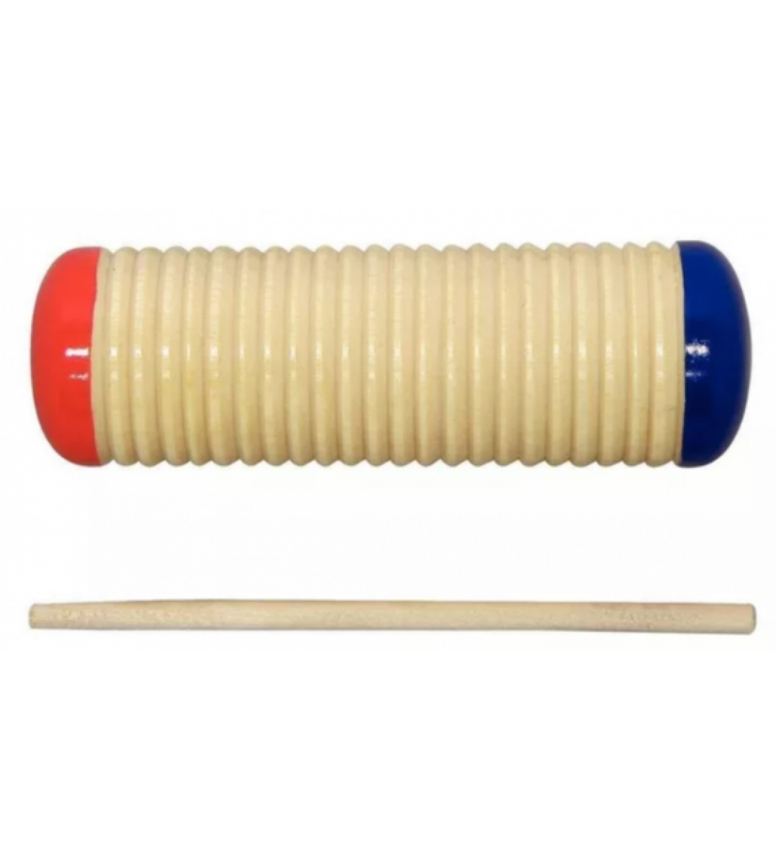 Guiro, strumento a percussione, dotato di bacchettina, strumentario orff
