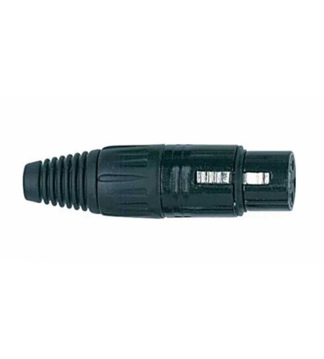 XLR3FVBK CONNETTORE XLR 3 POLI FEMMINA NERO [38798]