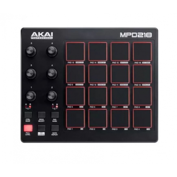 MPD218 Nuova serie di MIDI controller a pad MPK2 della Akai Professional punta a soddisfare le esigenze dei DJ