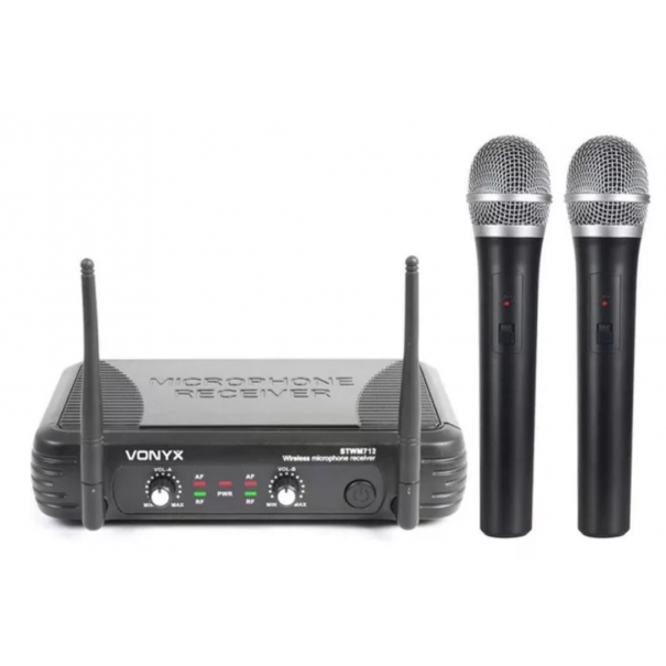 STWM712 SISTEMA MICROFONICO WIRELESS VHF CON 2 MICROFONI PALMARI