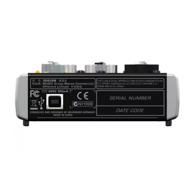 Xenyx 302 USB MIXER PASSIVO USB 5 INGRESSI