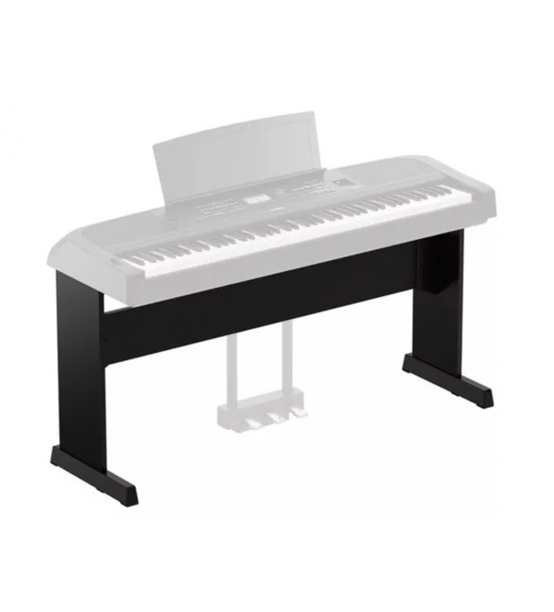 L300 Stand Black, Supporto per Yamaha DGX670 Nero Uno Stand Accattivante