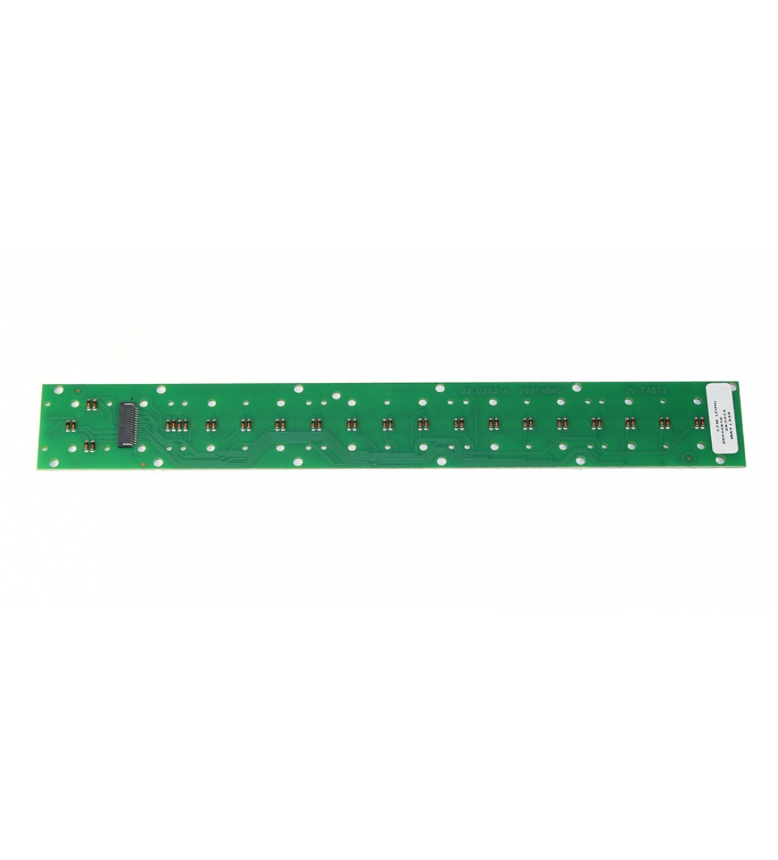Scheda contatti tasti, 20 note (basse). Questa scheda di ricambio è il codice Fatar 26614040