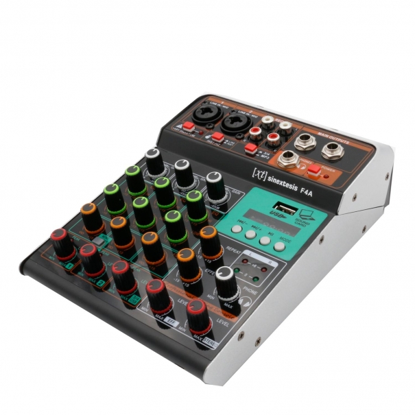 F4A Mixer 3 canali MP3 USB Bluetooth con Effetto Echo