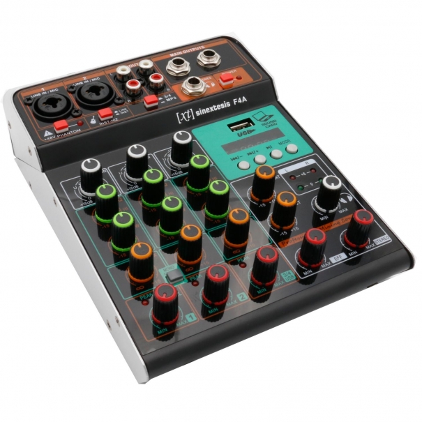 F4A Mixer 3 canali MP3 USB Bluetooth con Effetto Echo