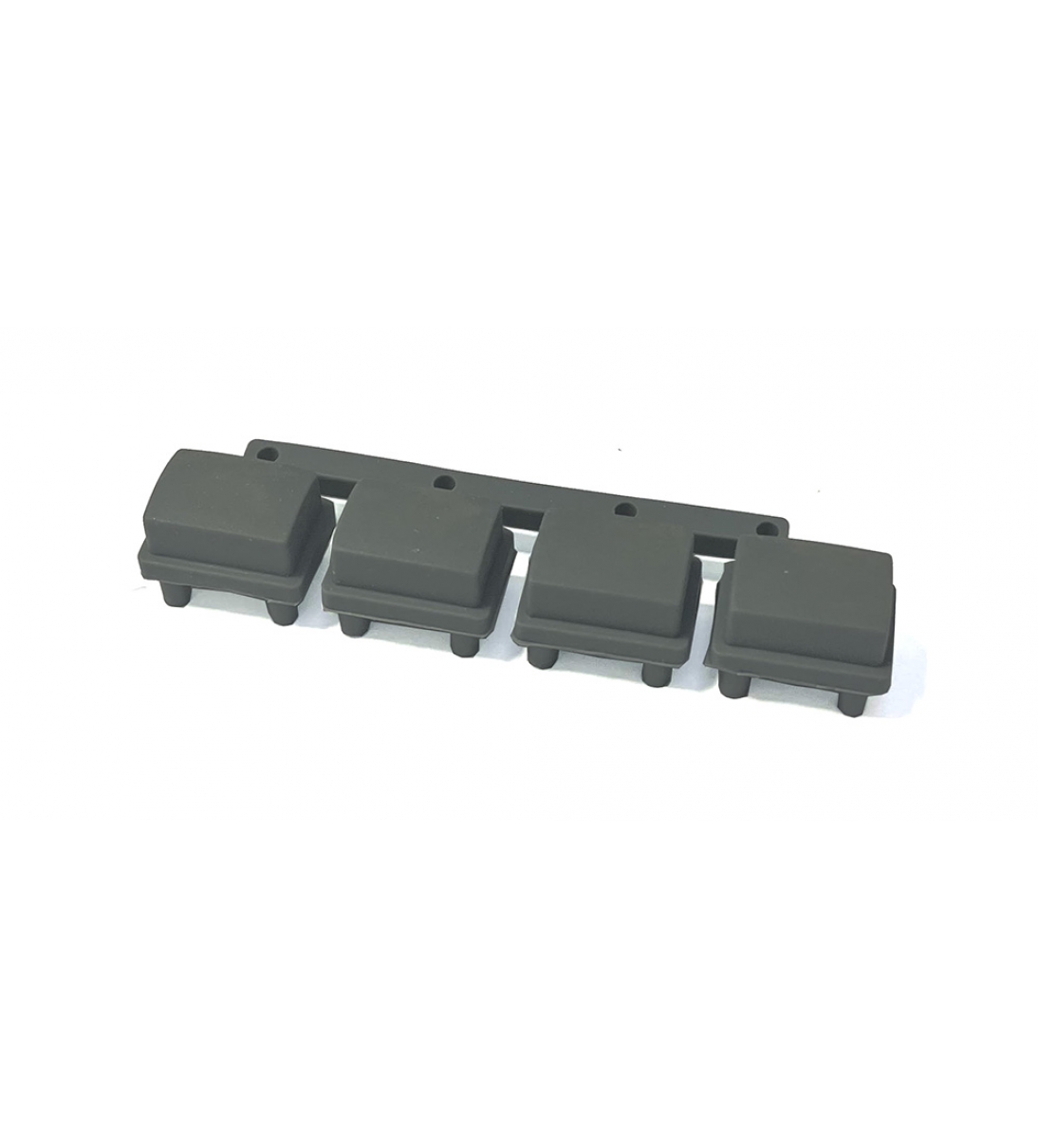 Set di pulsanti grigi, 4 pulsanti quadrati, per tastiera Korg 530000001679