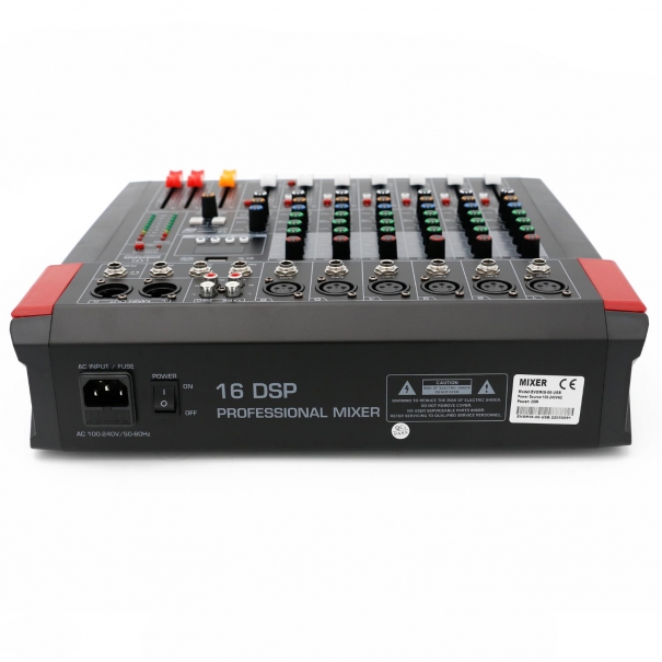 EVOMIX-06-USB Mixer/Scheda Audio 6 canali, multieffetto DSP, interfaccia USB, lettore Mp3, Bluetooth
