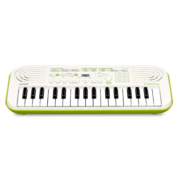SA50 Tastiera Elettronica 32 Tasti (Bianca con fondo verde)