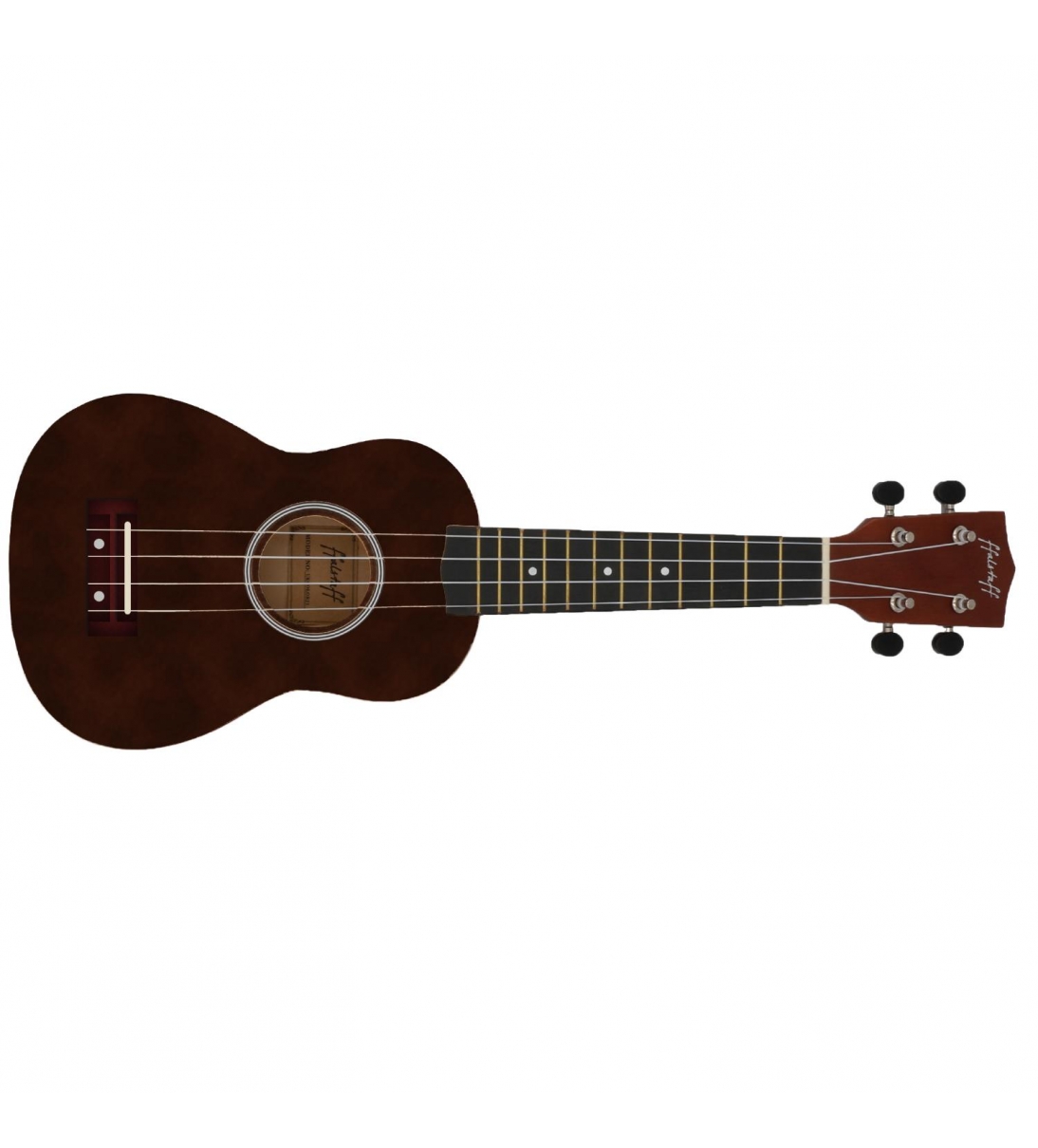 ffalstaff Ukulele Soprano 21" Superior Satinato con custodia (Rosso Scuro)   (Prezzo valido solo con acquisto On Line)